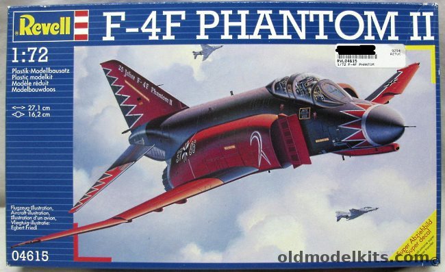 Revell 1/72 F-4F Phantom II - 40 Years JG71 'Richthofen' Wittmund 1999 / JG73 'Molders' Neuburg-Donau 1995, 04615 plastic model kit